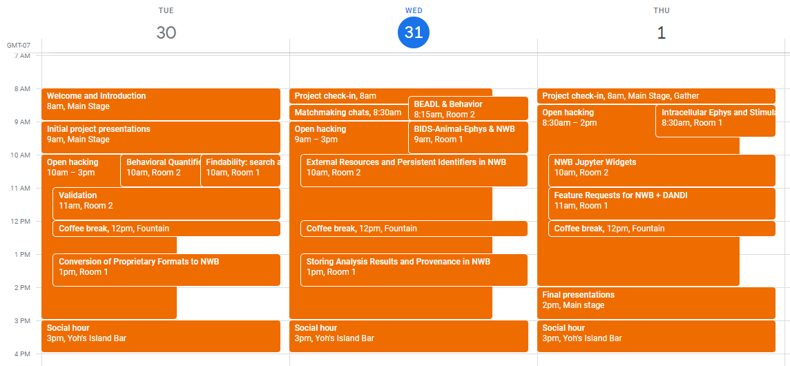 Agenda calendar graphic